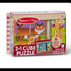 Melissa and Doug wooden cubes puzzle NWT